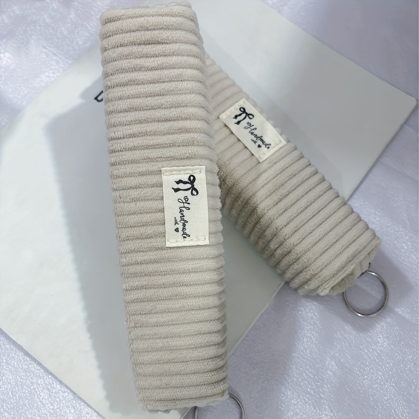 1pc of Easy Crystal Velvet Fabric Label Multi-Purpose Stationery Storage Pencil Case