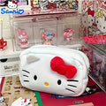 Cute Japanese Style Bag Sanrio 1pc New Plush Kitty Cat Pencil Case | Large Capacity Japanese Style Cute Stationery Organizer Bag