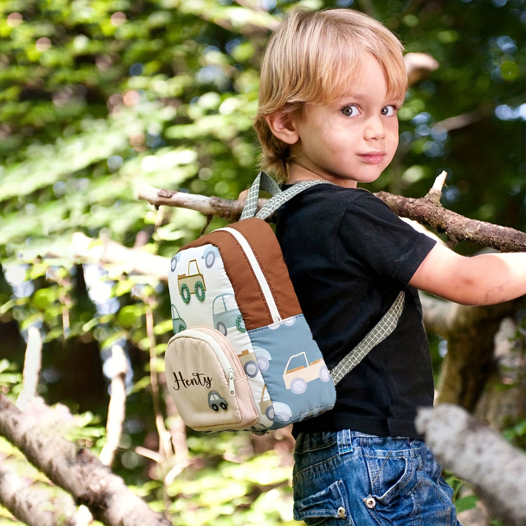 Personalized Outdoor Backpack for Kids in Autumn And Winter - Adorable Cartoon Embroidery, Lightweight Gift for Preschool Birthdays And Holidays (Ages 3-6)