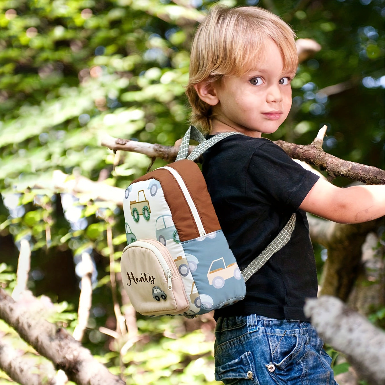 Personalized Outdoor Backpack for Kids in Autumn And Winter - Adorable Cartoon Embroidery, Lightweight Gift for Preschool Birthdays And Holidays (Ages 3-6)