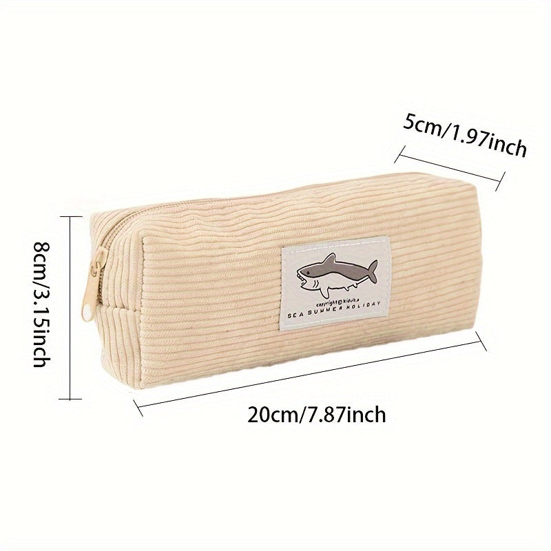 Cartoon Corduroy Pencil Case