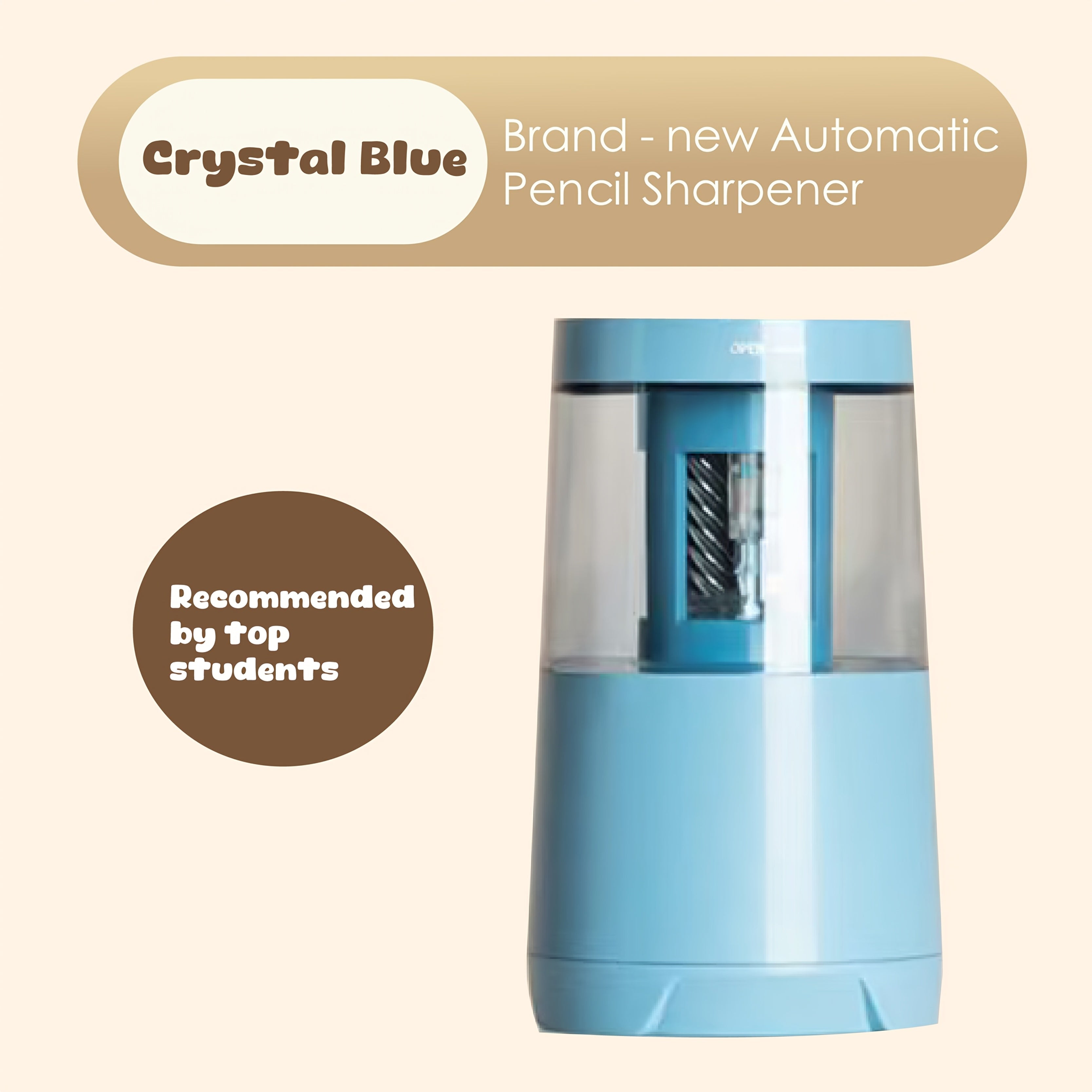 Electric Pencil Sharpener Designed for Professionals, Featuring Quick And Accurate Sharpening Capabilities. This Smart Automatic Device Offers Effortless Sharpening And Comes with Gift Stickers And USB