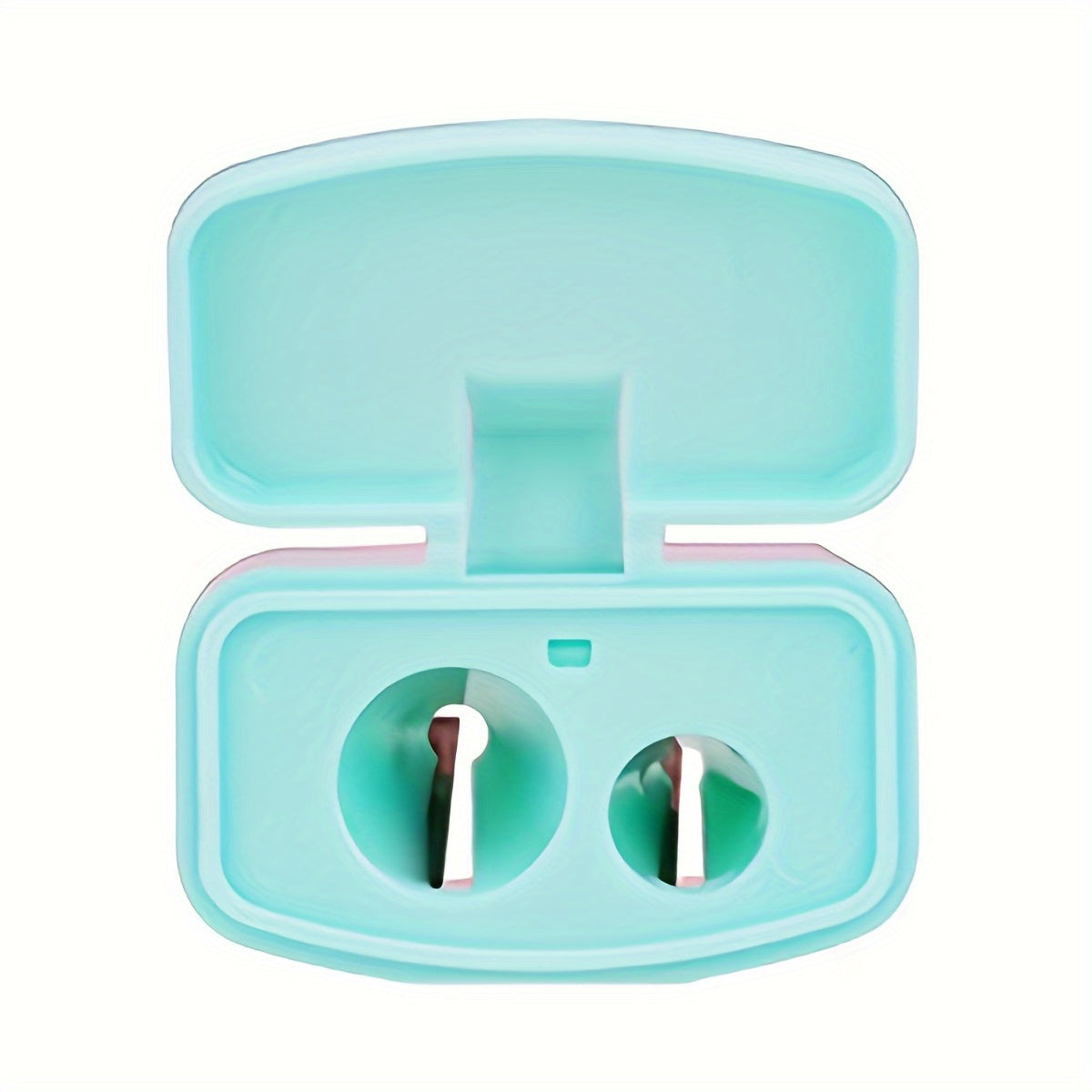 1 Transparent Large-Capacity Dual-Hole Cap  Portable Pencil Sharpener, Suitable for Students Office Art Drawing