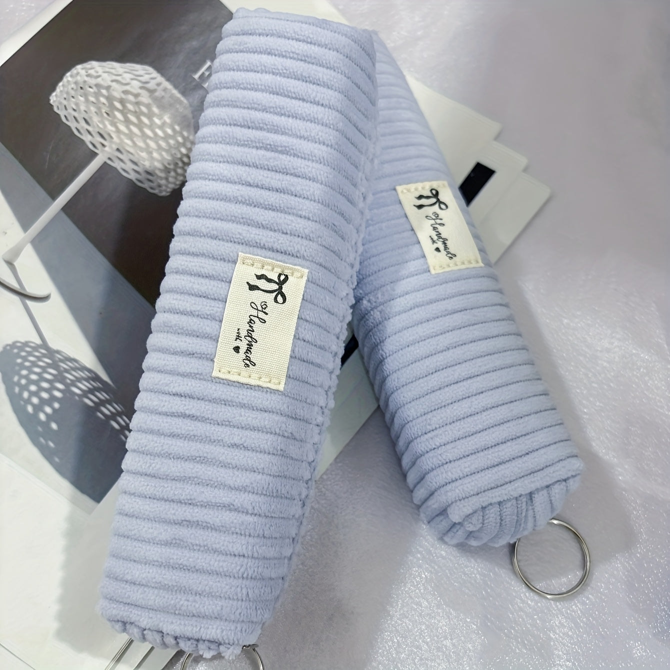 1pc of Easy Crystal Velvet Fabric Label Multi-Purpose Stationery Storage Pencil Case