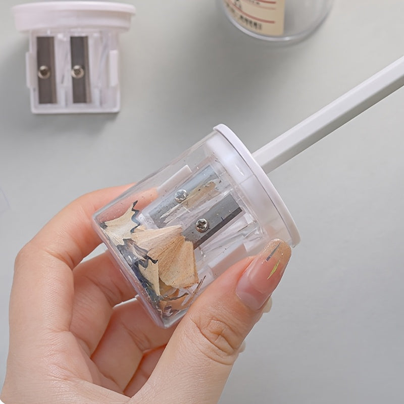 1 Compact Dual Slot Pencil Sharpener for HB\u002F2B and More Models- Ideal for Artists, Students, and Office Use
