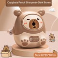 Kawaii Capybara Pencil Sharpener, a Creative Stationery Item for School And Office, Measuring 80*80*100Mm, from Korea.