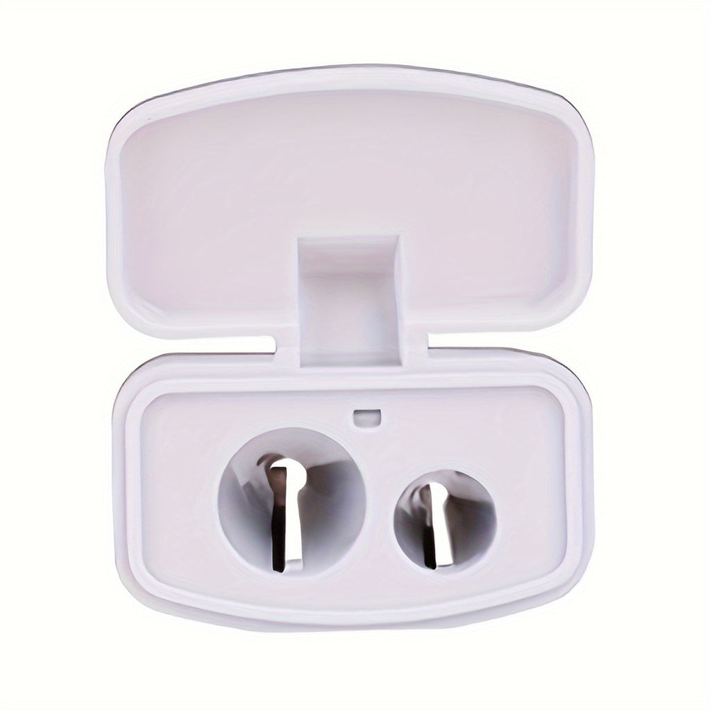 1 Transparent Large-Capacity Dual-Hole Cap  Portable Pencil Sharpener, Suitable for Students Office Art Drawing