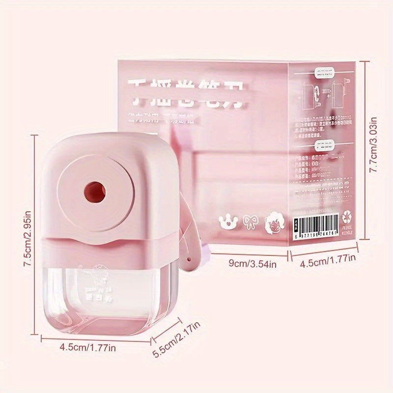 Manual Pencil Sharpener - Various Designs, No Batteries Needed, Features a 5-Level Adjustable Point, Made from ABS Material, Ideal for Students, Households, And Workplaces, Can Serve As Birthday Presents, Back-To-School Gifts