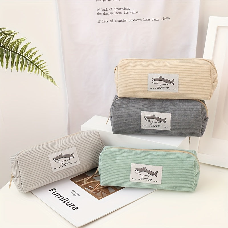 Cartoon Corduroy Pencil Case