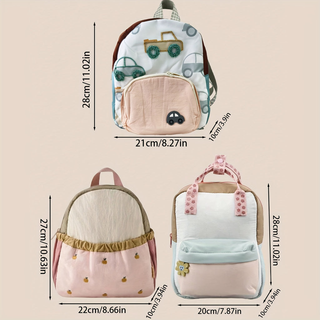 Personalized Outdoor Backpack for Kids in Autumn And Winter - Adorable Cartoon Embroidery, Lightweight Gift for Preschool Birthdays And Holidays (Ages 3-6)