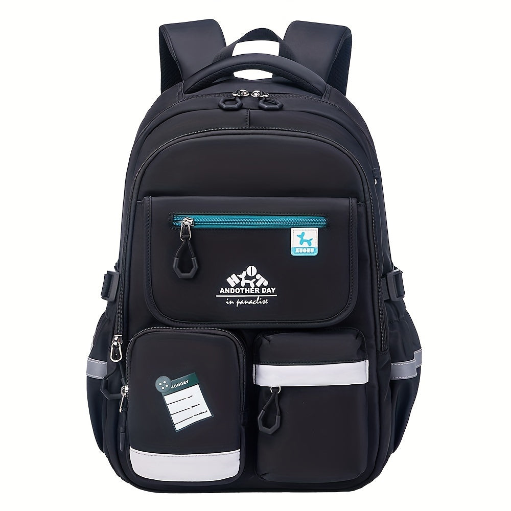 Stylish Student Backpack Stylish Minimalist Backpack for High School & College Students | Large Capacity with Six Pockets, Suitable for Teenagers