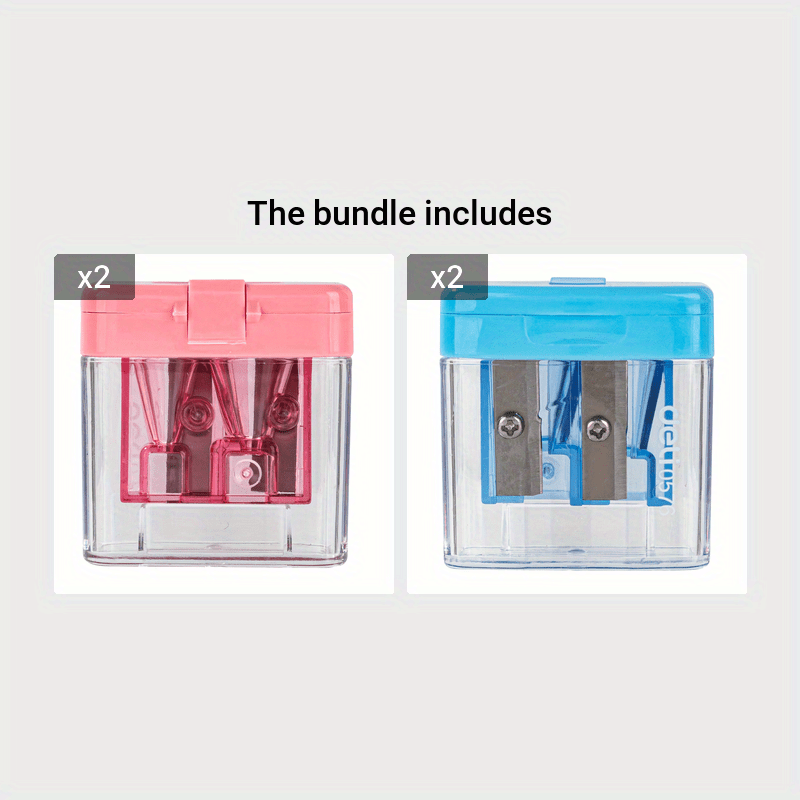 Deli Compact Pencil Sharpener - Portable, Multi-Color Options for Travel, Office & Study Use