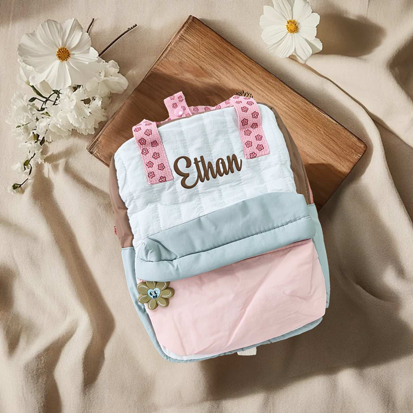 Personalized Outdoor Backpack for Kids in Autumn And Winter - Adorable Cartoon Embroidery, Lightweight Gift for Preschool Birthdays And Holidays (Ages 3-6)