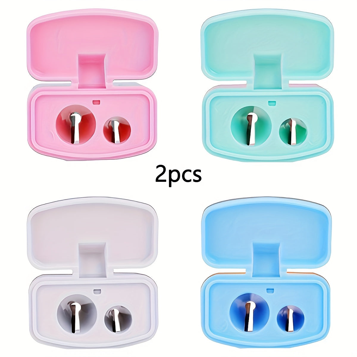 1 Transparent Large-Capacity Dual-Hole Cap  Portable Pencil Sharpener, Suitable for Students Office Art Drawing