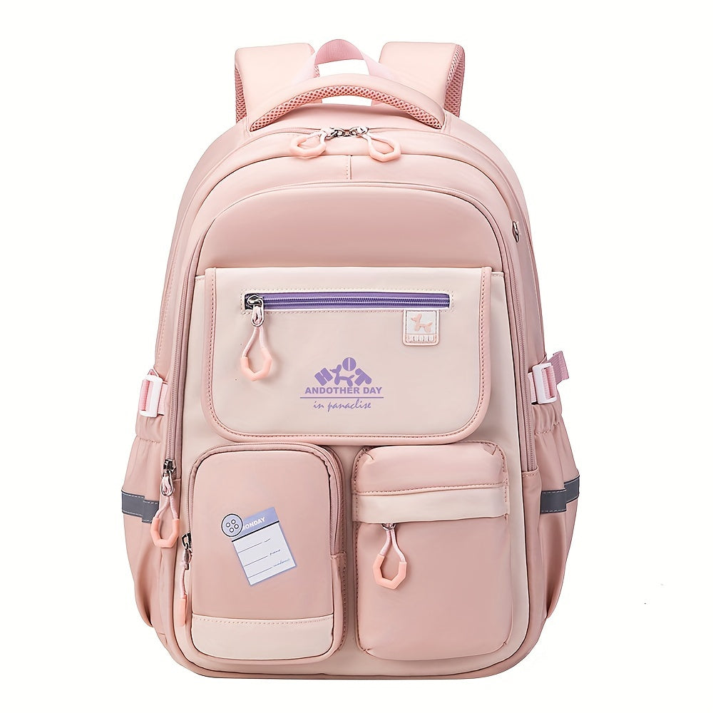 Stylish Student Backpack Stylish Minimalist Backpack for High School & College Students | Large Capacity with Six Pockets, Suitable for Teenagers