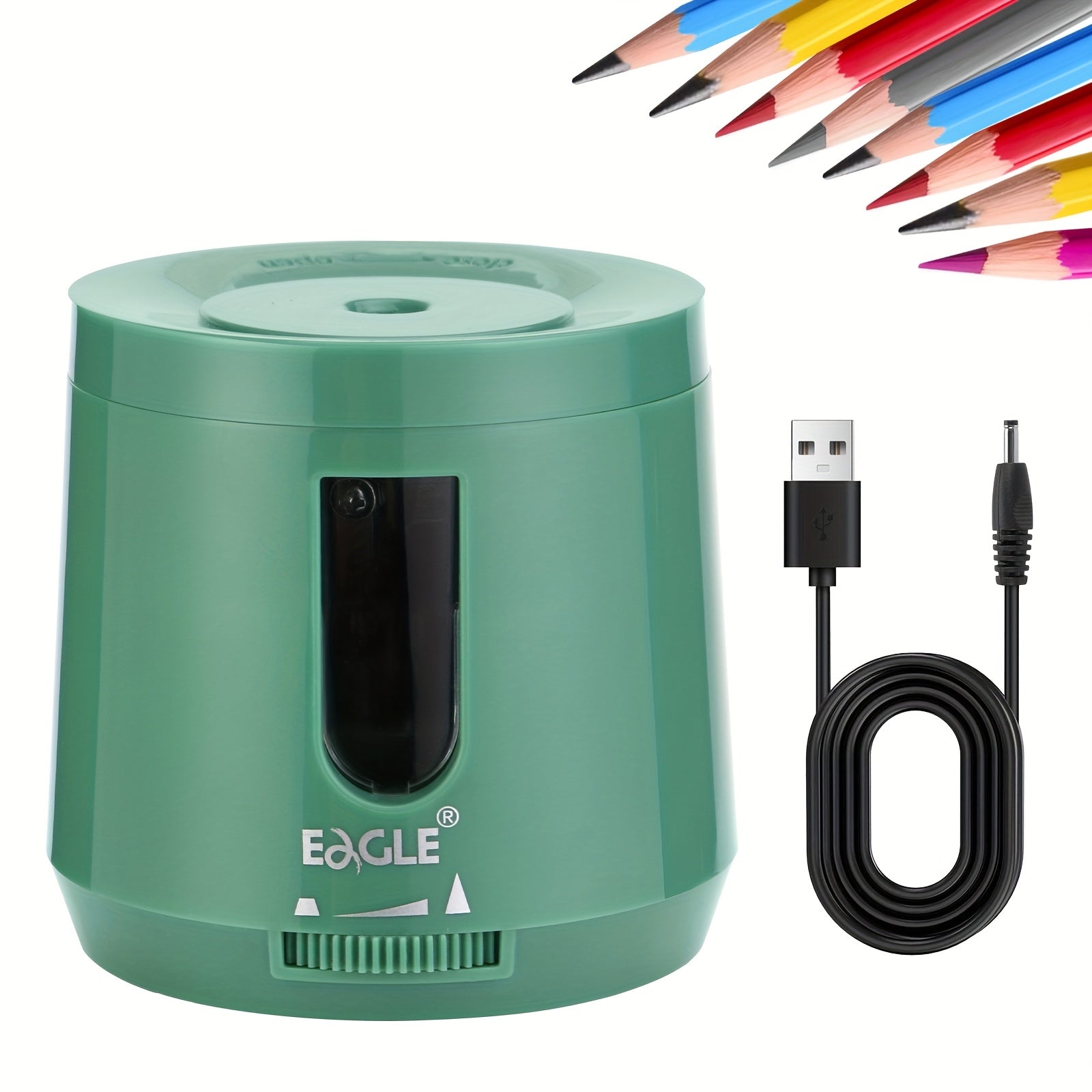 Electric Pencil Sharpener, Powered by Batteries Or USB, Quickly Sharpens Blades, Portable Automatic Pencil Sharpener, Suitable for Colored Pencils (6-8 Mm), for Office And Home Use