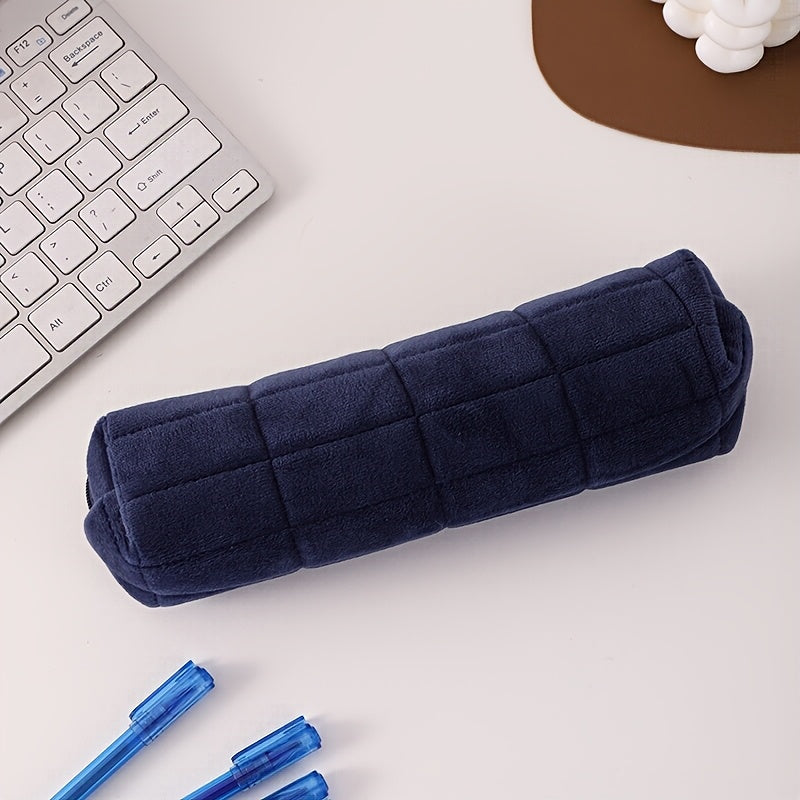 Soft Plush Pencil Case\u002FCushion\u002FStorage Pouch, Designed for Women, Creative Stationery Organizer, Large Capacity, Cute Makeup Bag, Incorporating Japanese Design Style, Back-to-School Essential; Back-to-School Supplies, Pencil Pouch, School Bag