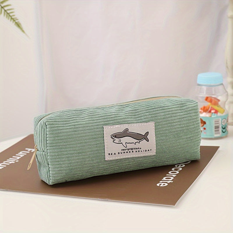 Cartoon Corduroy Pencil Case