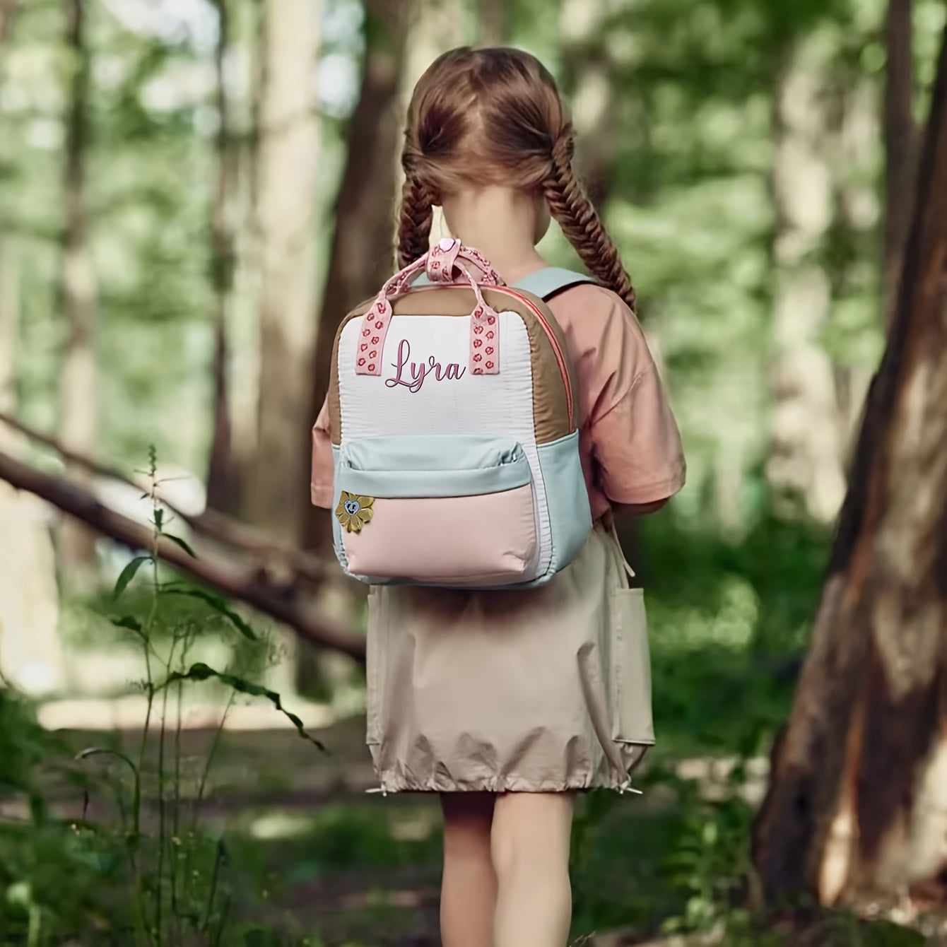 Personalized Outdoor Backpack for Kids in Autumn And Winter - Adorable Cartoon Embroidery, Lightweight Gift for Preschool Birthdays And Holidays (Ages 3-6)