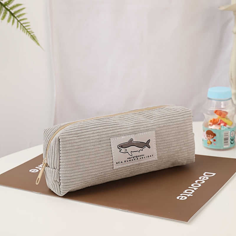 Cartoon Corduroy Pencil Case